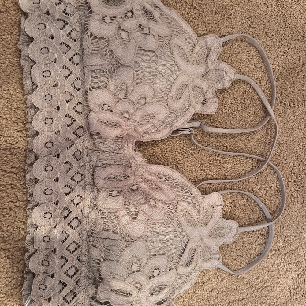 Pink Lily Lace Bralette
